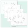 Concord & 9th Stencil 4.75″X6″ 4/Pkg – Threads Of Kindness 5