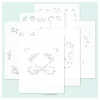 Concord & 9th Stencil 4.75″X6″ 6/Pkg – Whimsical Wings 5