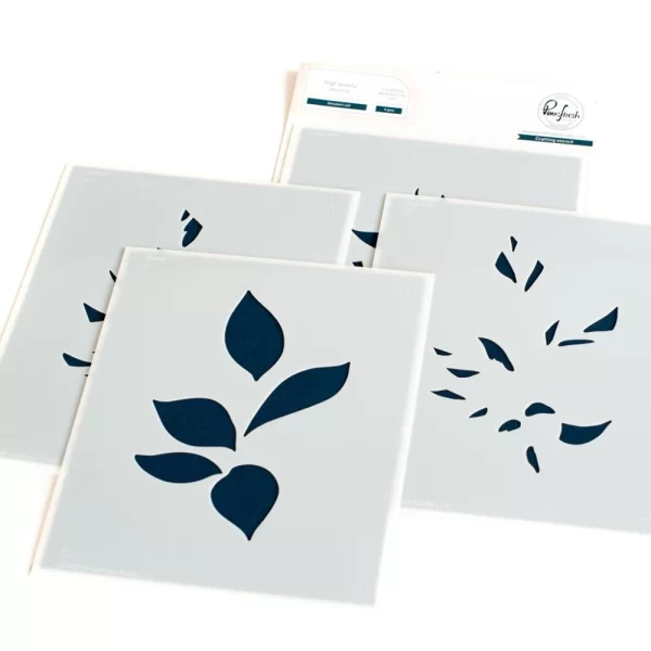 Pinkfresh Studio Stencils – Detailed Leaf Layering 1