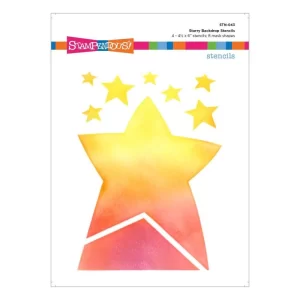 Stampendous Stencils – Starry Backdrop 6