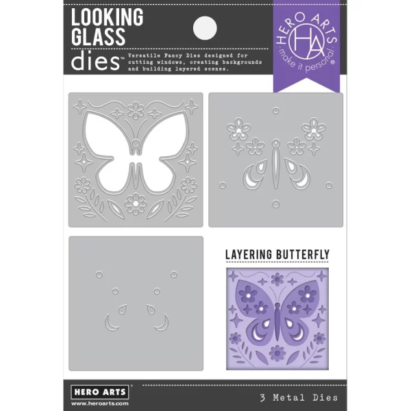 Hero Arts Looking Glass Dies – Layering Butterfly 1