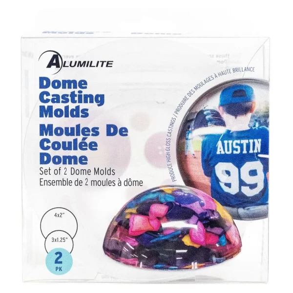 Alumilite Dome Casting Molds 2/Pkg 1