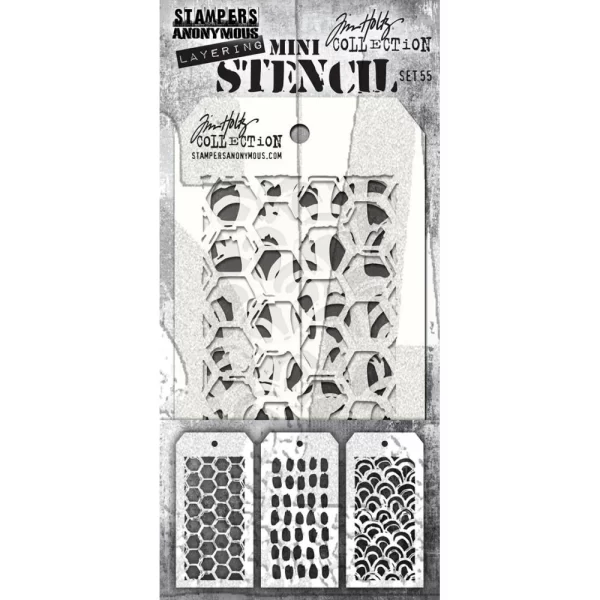 Tim Holtz Mini Layered Stencil Set 55 1