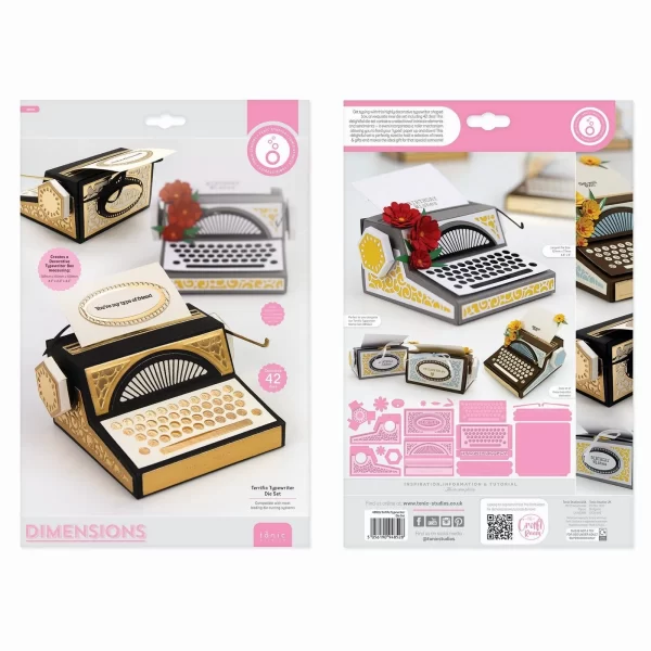 Tonic Studios • Stanzschablonen Terrific Typewriter 1