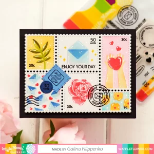 Waffle Flowers Waffle Flower – Postage Collage Die 7