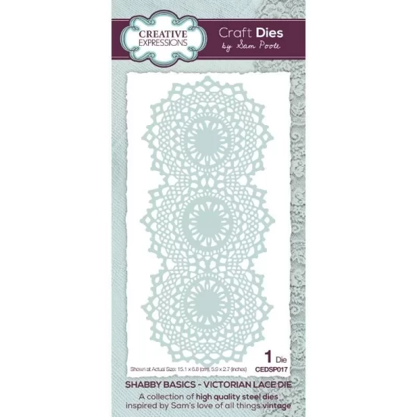 Creative Expressions Sam Poole Shabby Basics Victorian Lace Die 1