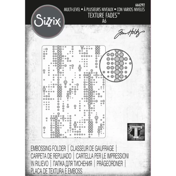 Sizzix • Multi-Level Texture Fades Embossing Folder Dotted 1