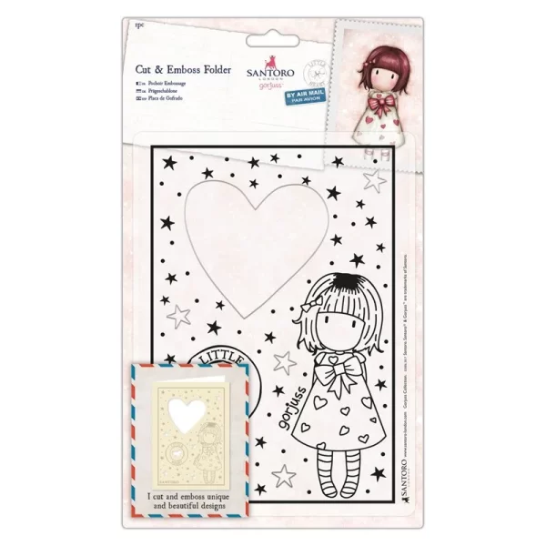 Santoro – Cut & Emboss Folder – Little Heart 1