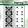 Picket Fence Studios – Slim Line Fancy Table 4×10 Inch Layering Stencils (2pcs) 7