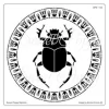 Sweet Poppy Stencil: Scarab Beetle 7