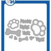 Whimsy Stamps – Puppy Paws Die Set 7