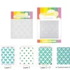 Waffle Flower Stencil – Quilted Hearts Coloring Stencil Duo 7