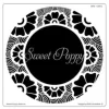 Sweet Poppy Stencil: Retro Floral Aperture Circle 7