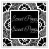 Sweet Poppy Stencil: Retro Floral Aperture Square 7