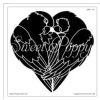 Sweet Poppy Stencil: Lovebirds 8