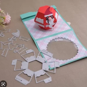 Metal Cutting Dies With Three-dimensional Santa Pop-up Card 6