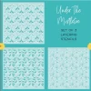 Honey Bee – Under The Mistletoe – Set Of 3 Background Stencils 7