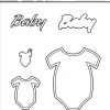 Simple And Basic – Baby Onesie Cutting Dies 7