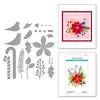 Spellbinders – Christmas Bird Poinsettia Etched Dies 10