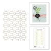 Spellbinders – Geometric Flower Background Glimmer Hot Foil Plate 7