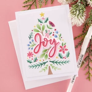 Spellbinders – Layered Joy Tree Stencil & Die Bundle 6