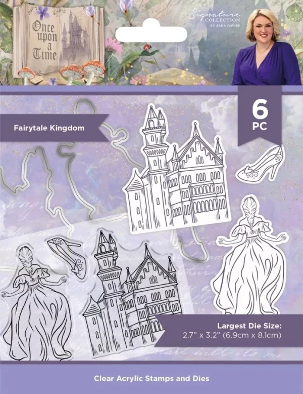 Crafters Companion Sara Signature – Once Upon A Time – Clearstamp/Snijmal – Fairytale Kingdom 1